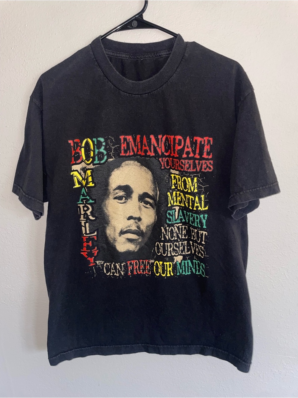 Bob Marley Emancipate Yourself Black Graphic Tee